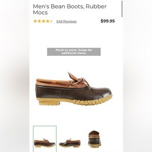 L.L. Bean Brown and Tan Boat Shoes